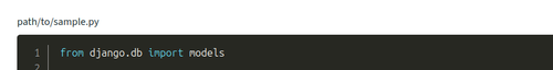Code title view
